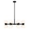 Z-Lite Artemis Chandelier, 16-Light, 32 In.W x 12.75 In.H, Matte Black/Matte Opal 494-16MB - alternate 1